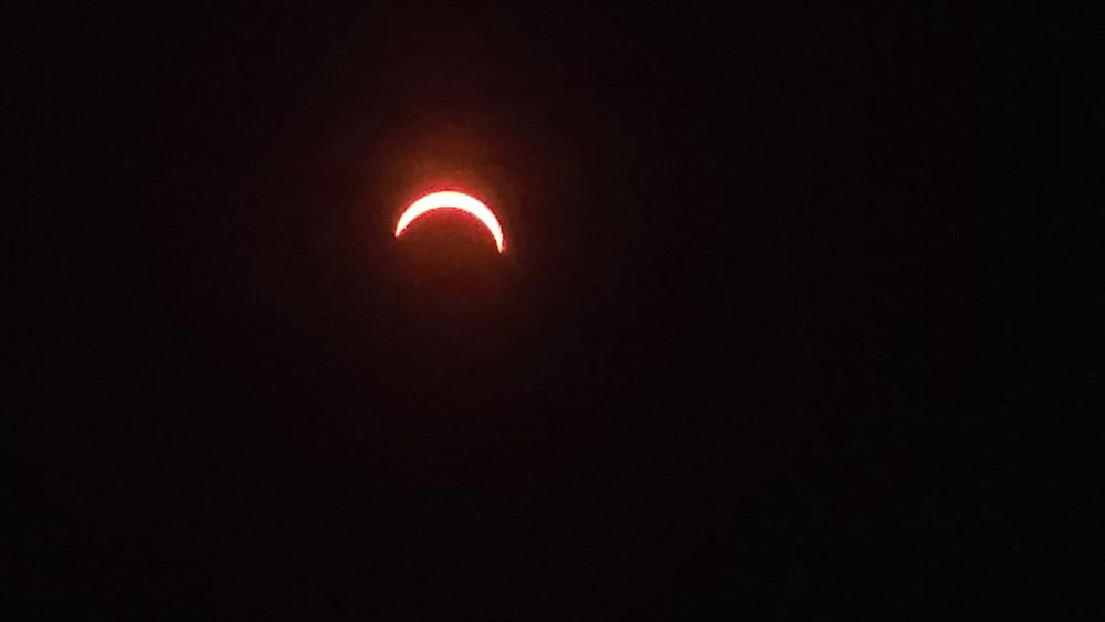 Zonsverduistering aan de molen